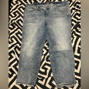 Torrid Blue Boyfriend Jean crops